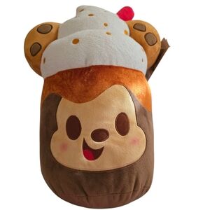 NWT Disney Munchlings Large Plush Iced Cookie Latte Mickey Mouse